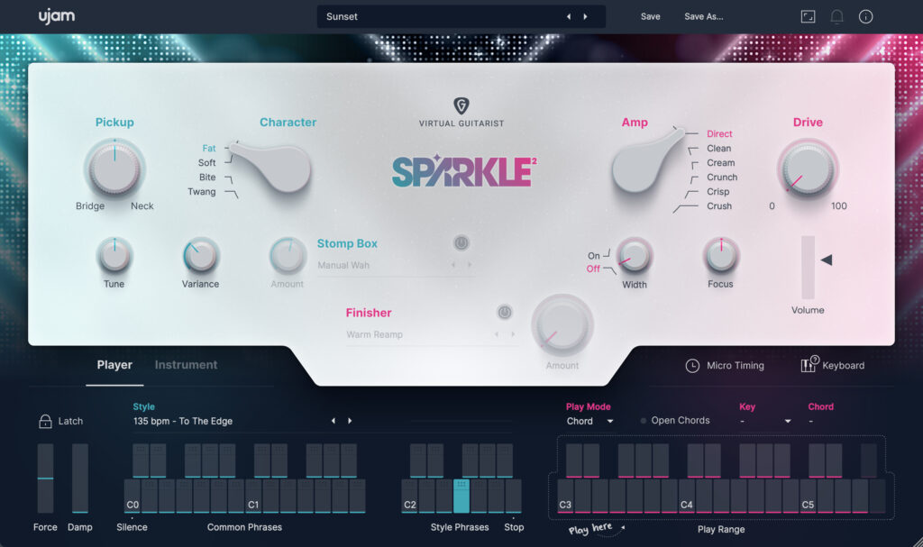 uJAM Virtual Guitarist SPARKLE 2 v2.4.0 [Intel/Apple] [K-ed]