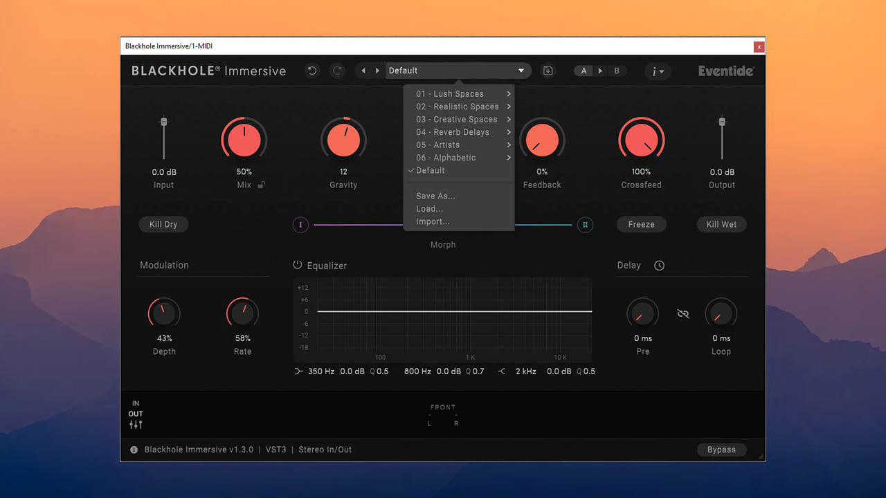 Eventide Blackhole Immersive v1.3.0 VST3, AAX x64