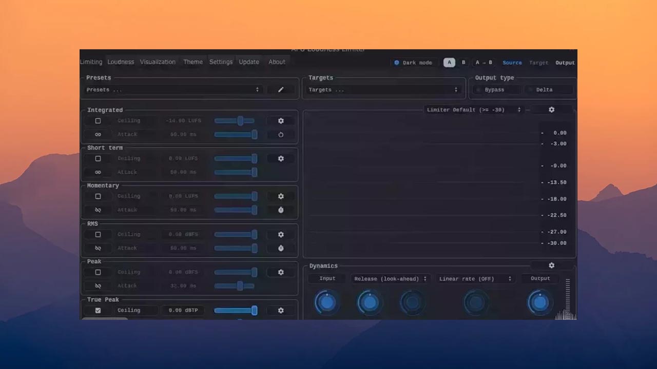 APU Loudness Limiter 3.7.2 STANDALONE, VST3, AAX x64